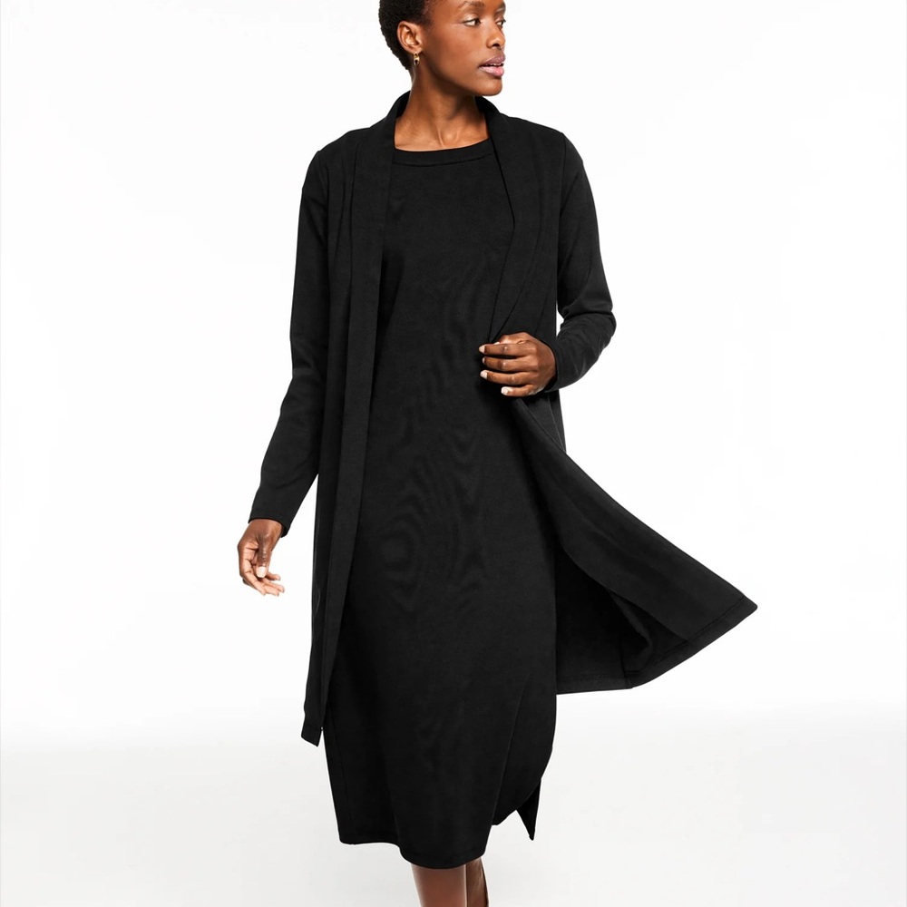 Talbots Passport Ponte Duster Blazer Cardigan Size M New!